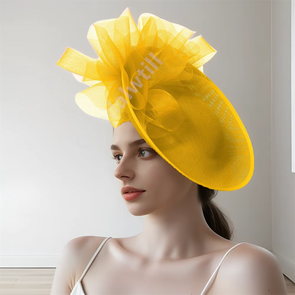 Women'S Fashion Kentucky Derby - Kapelusz Fascinator z Welonem Derby Damski