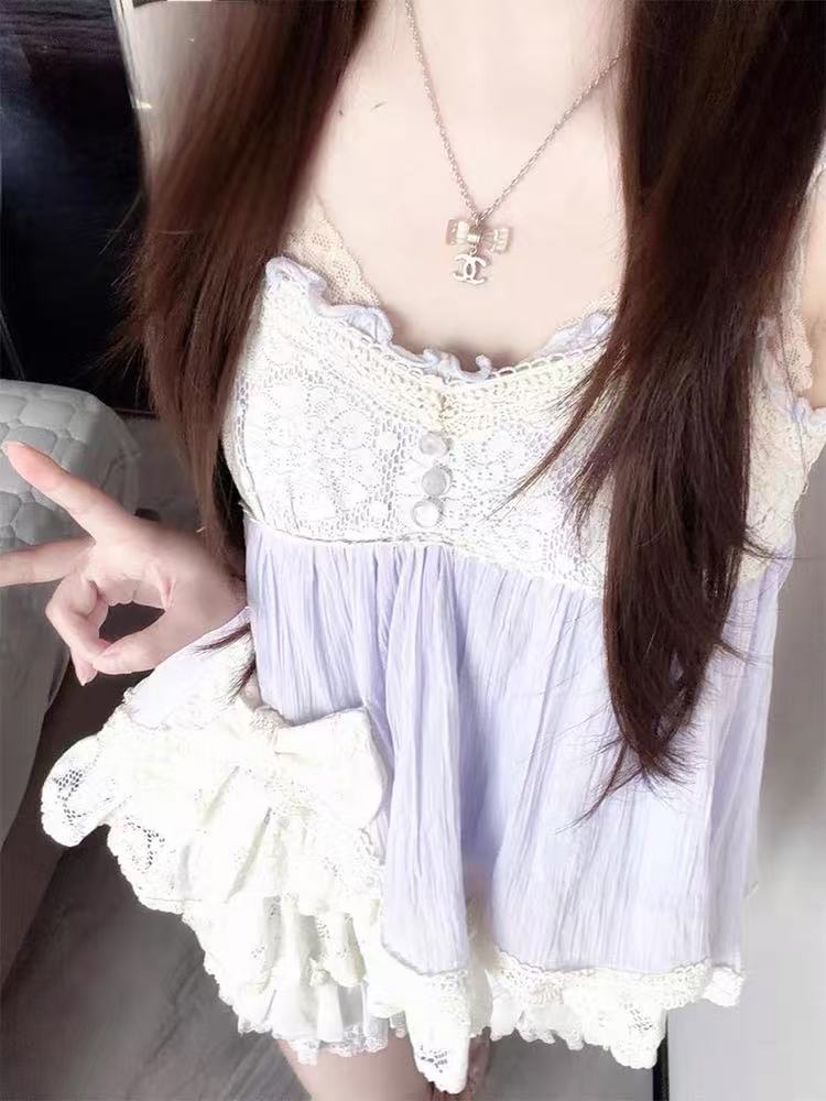 Coquette Ryousangata Dollcore  – Lace Trim Cami recenzja i cena