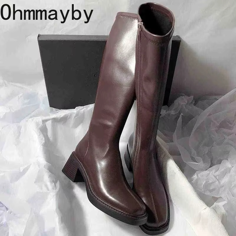 Vintage gruby obcas damskie bu – Women'S Fashion Knee High Boots recenzja i cena