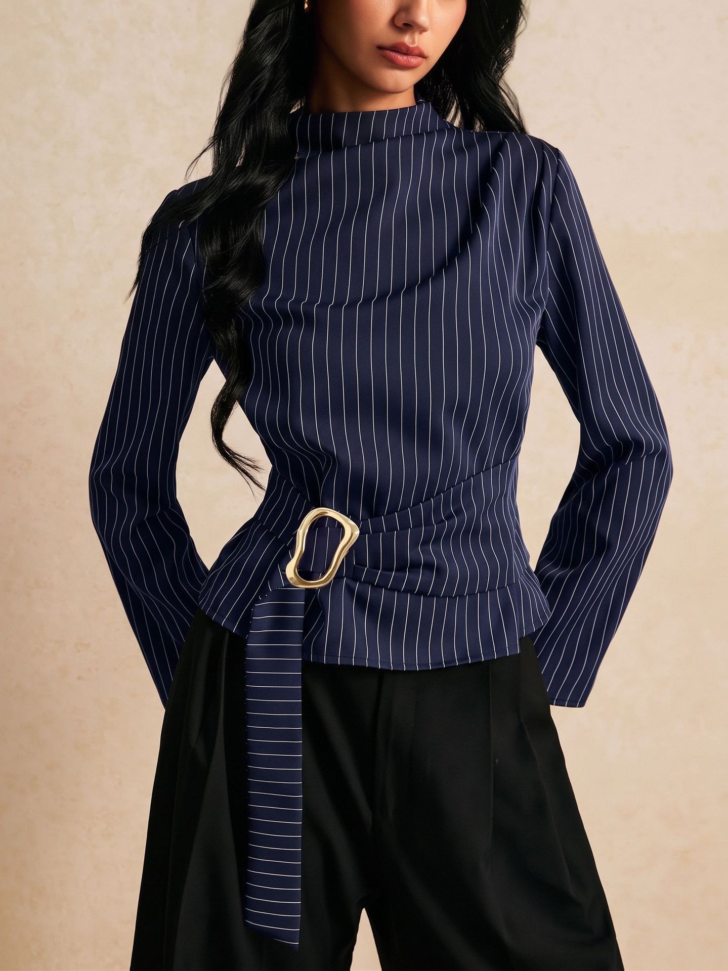 Bluzka z wiązaniem na ramionac – Women Fashion Necktie recenzja i cena