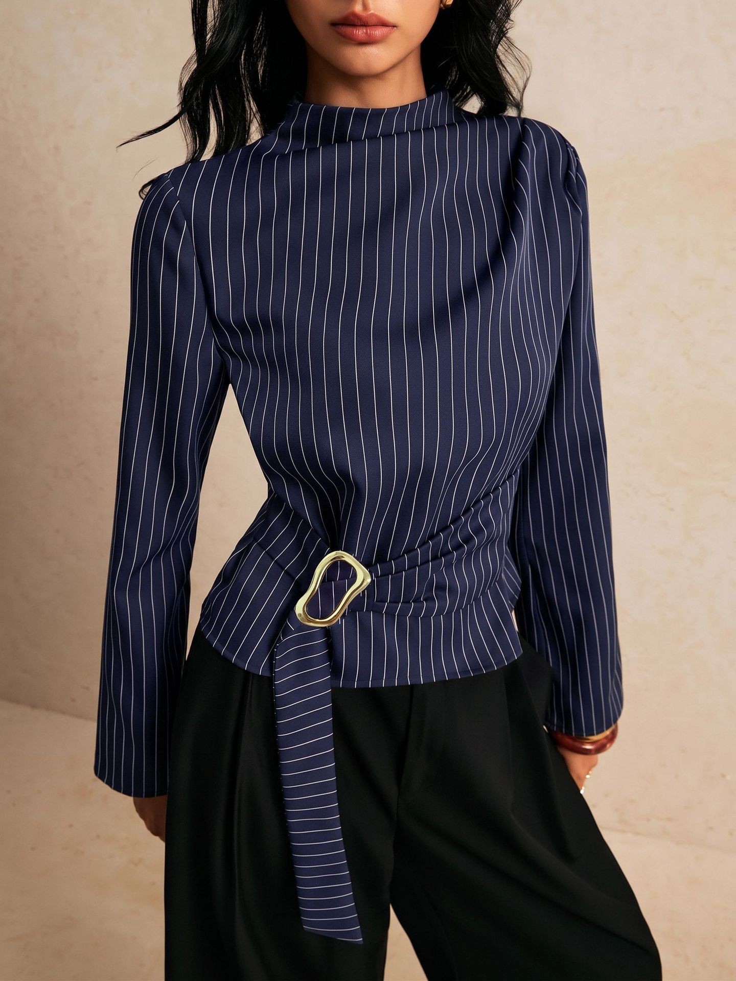 Bluzka z wiązaniem na ramionac – Women Fashion Necktie recenzja i cena