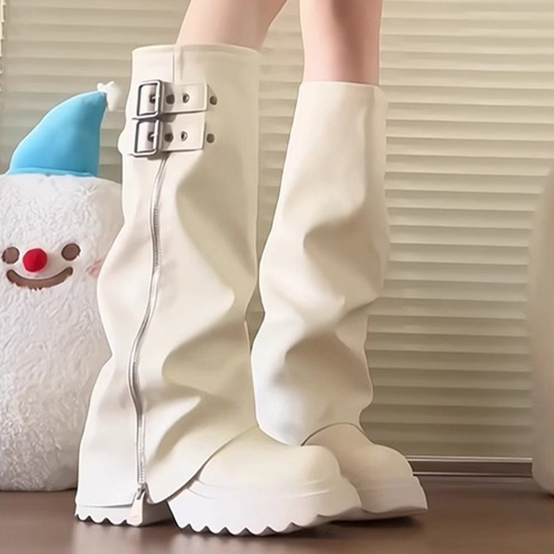 Botki damskie do kolan w stylu – Women'S Fashion Knee High Boots recenzja i cena