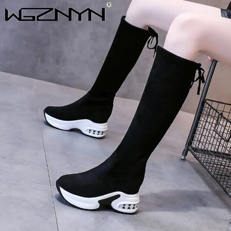 Winter Warm Chunky Platform Lo – Women'S Fashion Knee High Boots recenzja i cena