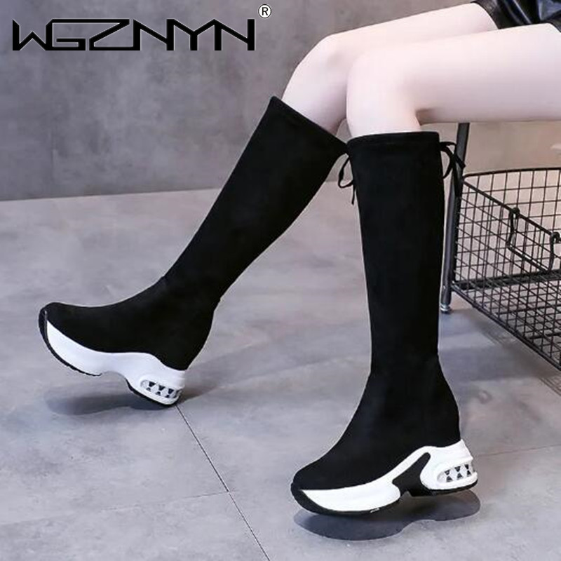 Winter Warm Chunky Platform Lo – Women'S Fashion Knee High Boots recenzja i cena