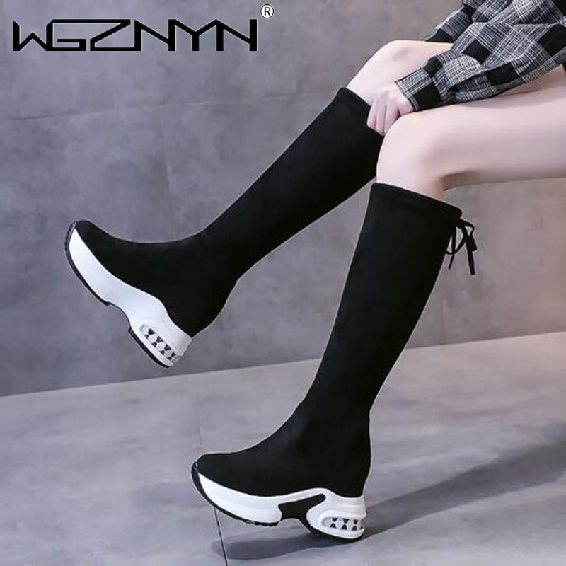 Winter Warm Chunky Platform Lo – Women'S Fashion Knee High Boots recenzja i cena