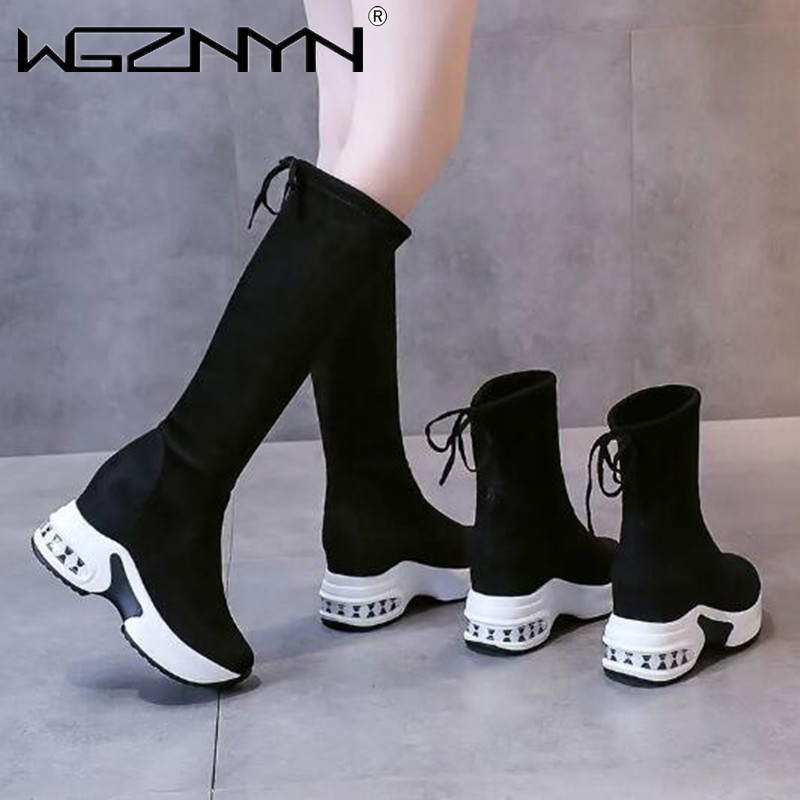 Winter Warm Chunky Platform Lo – Women'S Fashion Knee High Boots recenzja i cena
